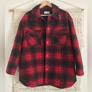 Mango plaid jacket size L